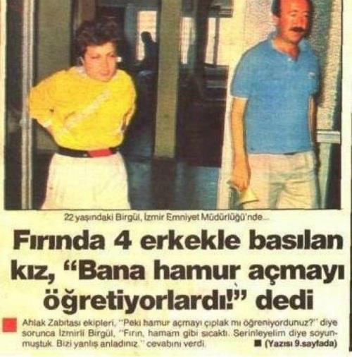 Fırında 4 erkekle basılan kız