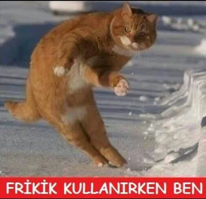 Frikik kullanırken ben