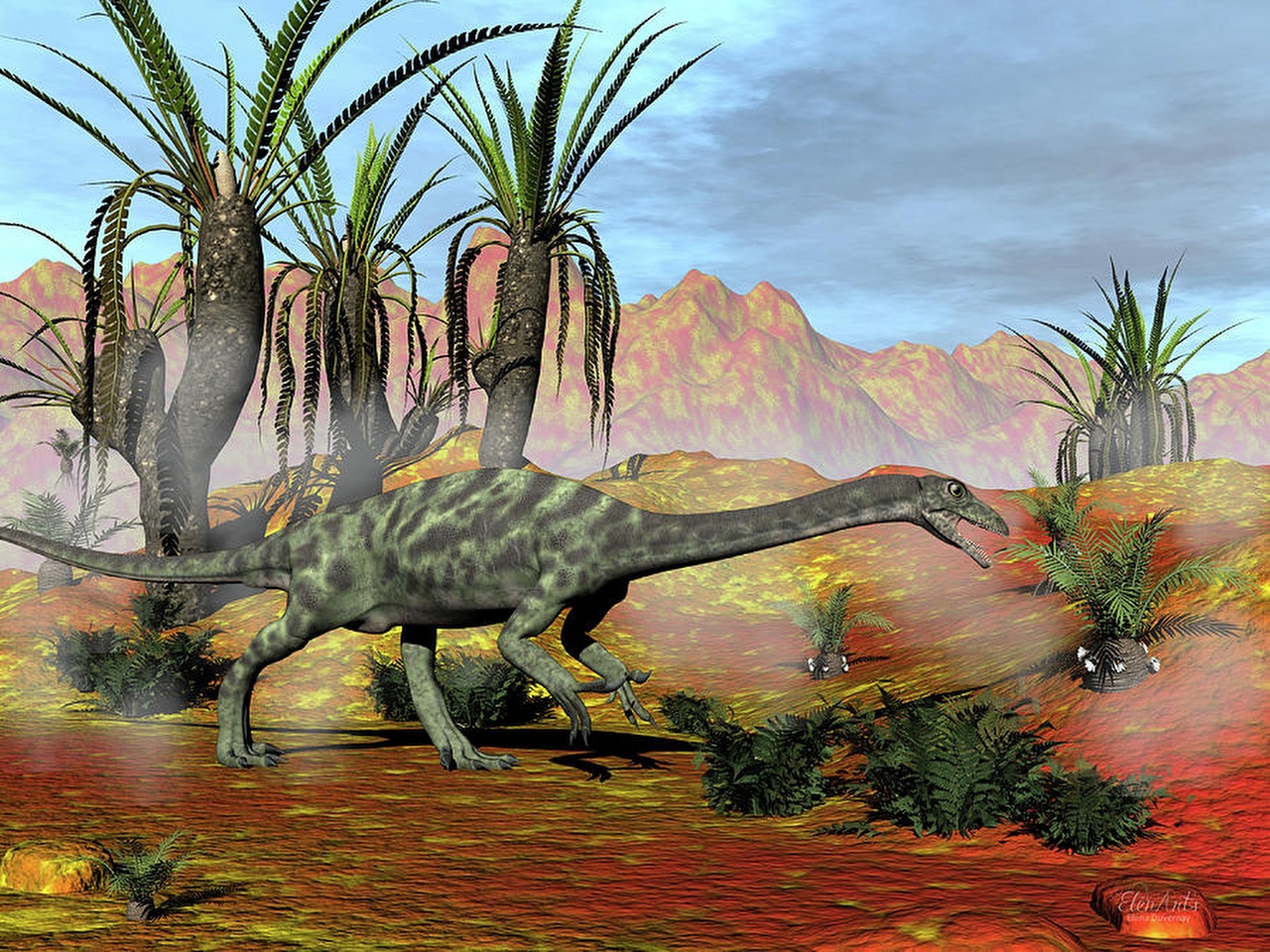Anchisaurus Resim