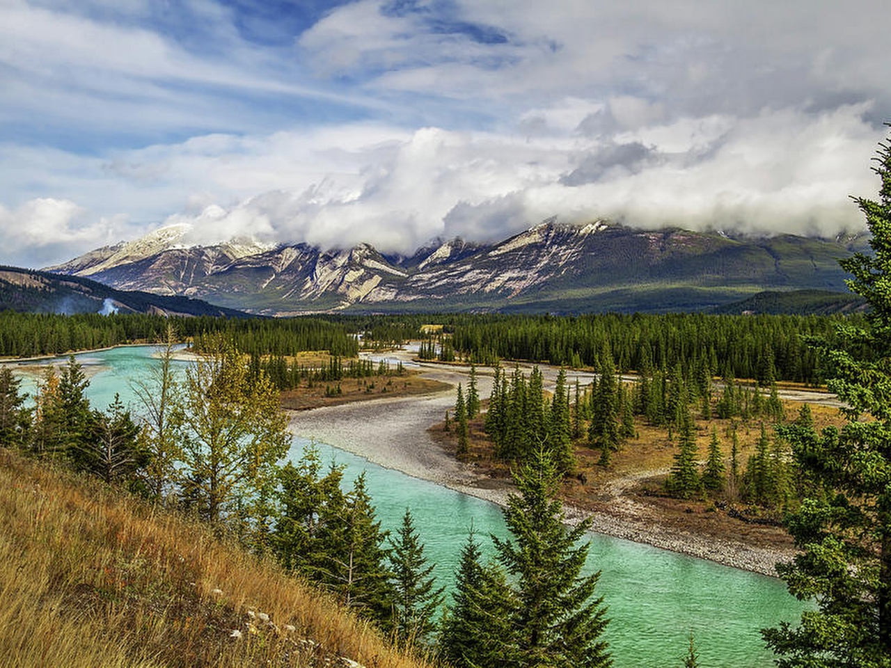 Athabasca ırmağı Resimleri